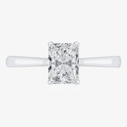 1 CT. Lab-Grown (G / VS2) Diamond Radiant-cut Solitaire Engagement Ring in 10K Gold