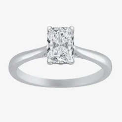 1 CT. Lab-Grown (G / VS2) Diamond Radiant-cut Solitaire Engagement Ring in 10K Gold