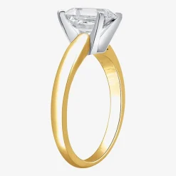 2 CT. Lab-Grown (I / SI2) Diamond Emerald-cut Solitaire Engagement Ring in 14K Gold
