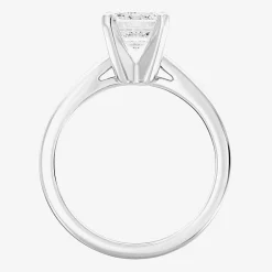 2 CT. Lab-Grown (I / SI2) Diamond Emerald-cut Solitaire Engagement Ring in 14K Gold