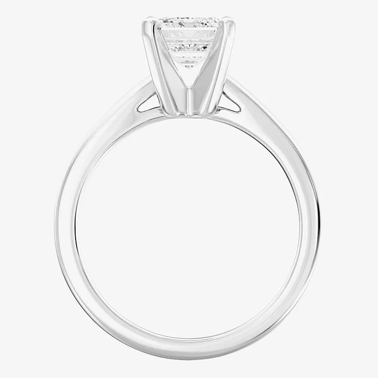 2 CT. Lab-Grown (I / SI2) Diamond Emerald-cut Solitaire Engagement Ring in 14K Gold