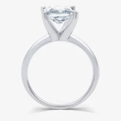 3 CT. Princess-cut Lab-Grown (G / VS2) Diamond Solitaire Engagement Ring in 14K Gold
