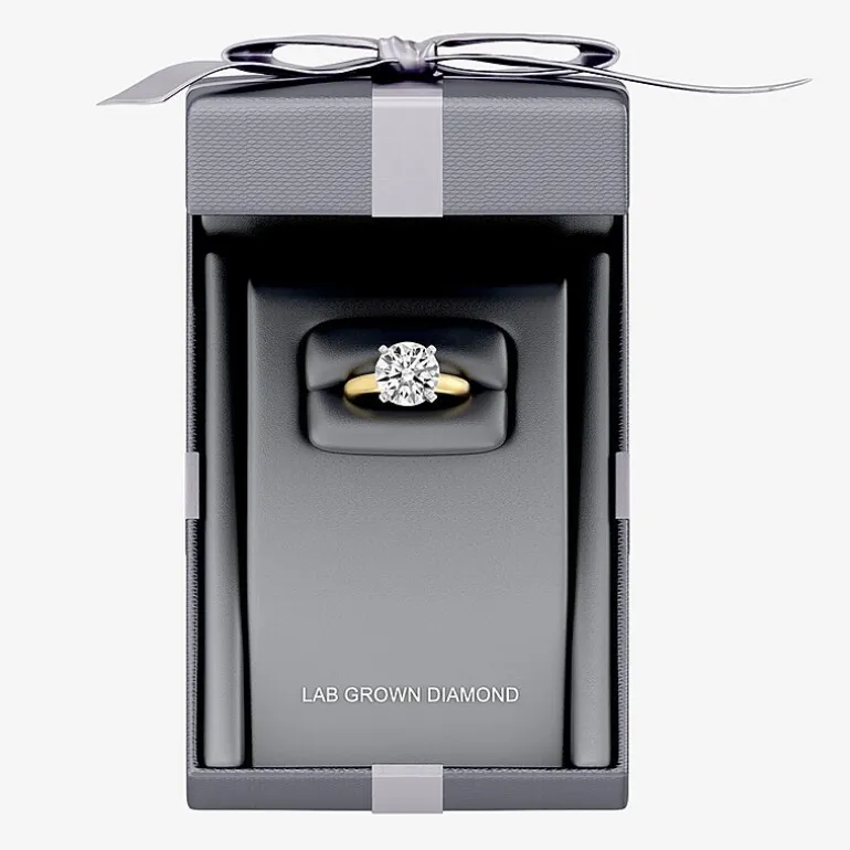 5 CT. Round Lab-Grown (F / VS1) Diamond Solitaire Engagement Ring in 14k Gold