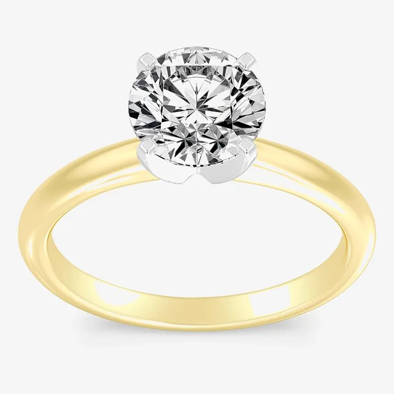 2 CT. Round Lab-Grown (G / SI2) Diamond Solitaire Engagement Ring in 14K Gold