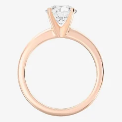 1 1/2 CT..Round Lab-Grown (G / Si2) Diamond Solitaire Engagement Ring in 14K Gold