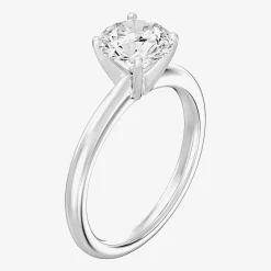 1 1/2 CT..Round Lab-Grown (G / Si2) Diamond Solitaire Engagement Ring in 14K Gold