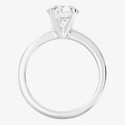1 1/2 CT..Round Lab-Grown (G / Si2) Diamond Solitaire Engagement Ring in 14K Gold