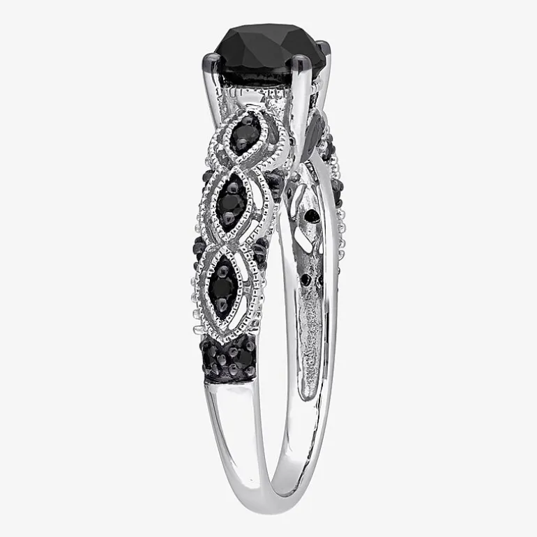 1 1/4 CT.T.W. Color-Enhanced Black Diamond Ring
