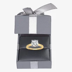 2 1/5 CT. T.W. (G-H / SI1-SI2) Lab-Grown Diamond Solitaire Engagement Ring in 14K Gold