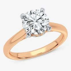2 1/5 CT. T.W. (G-H / SI1-SI2) Lab-Grown Diamond Solitaire Engagement Ring in 14K Gold