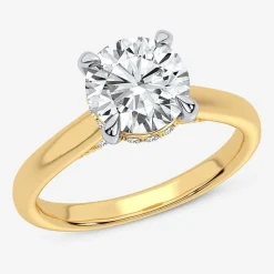 2 1/5 CT. T.W. (G-H / SI1-SI2) Lab-Grown Diamond Solitaire Engagement Ring in 14K Gold