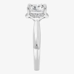 2 1/7 Ct.T.W. (I / I1) Womens Lab Grown White Diamond 14K Gold Round Halo Engagement Ring