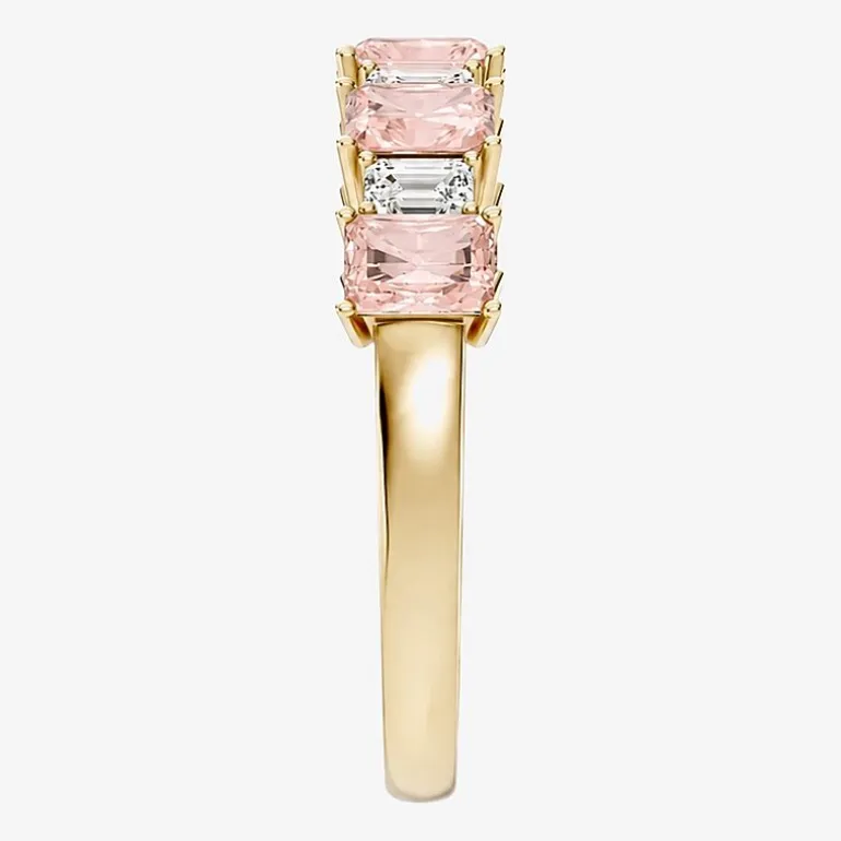 3/8 CT. T.W. Lab-Grown Diamond and Genuine Gemstone 10K Gold Band