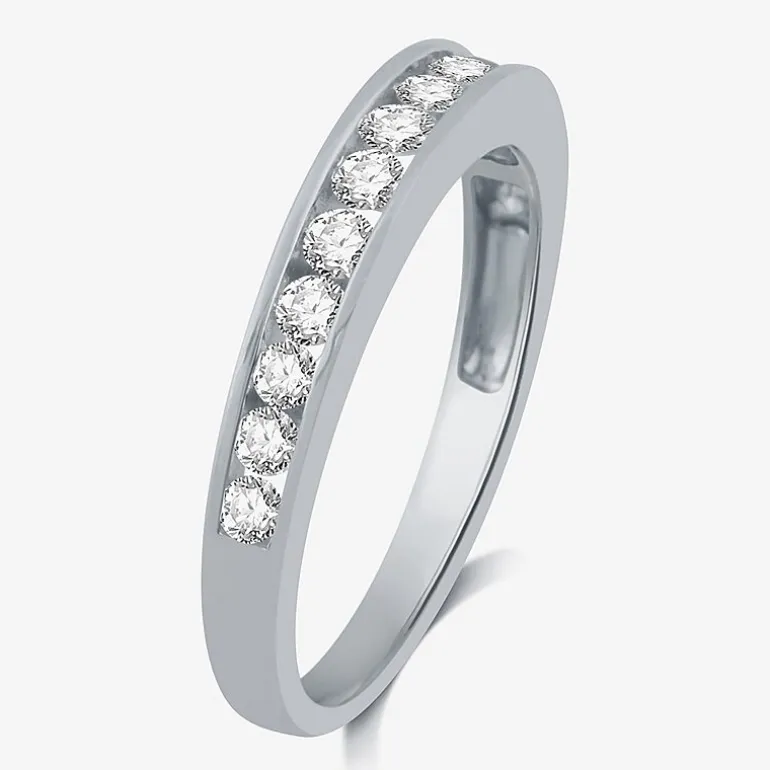 1/2 CT. T.W. Lab-Grown Diamond Wedding Band in 10K or 14K Gold