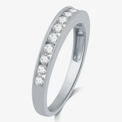 1/2 CT. T.W. Lab-Grown Diamond Wedding Band in 10K or 14K Gold
