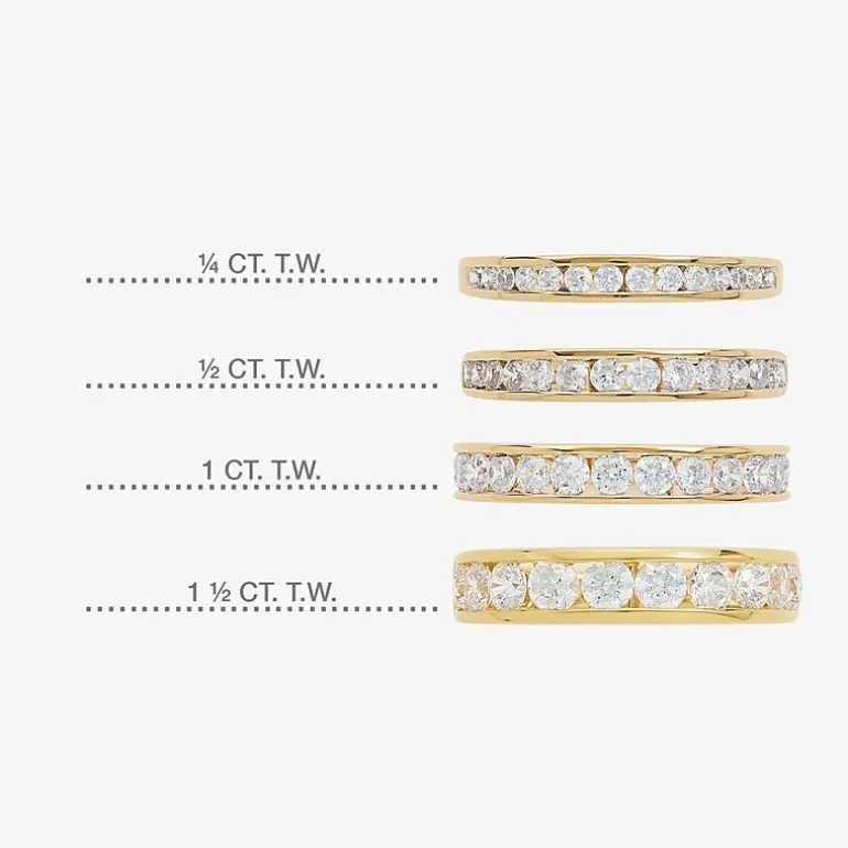 1/2 CT. T.W. Lab-Grown Diamond Wedding Band in 10K or 14K Gold