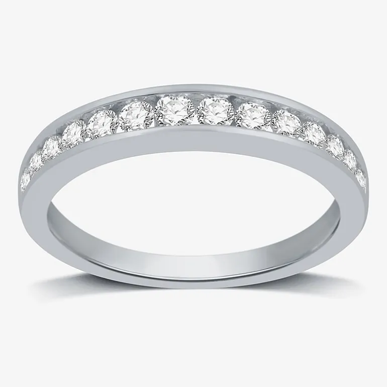 1/2 CT. T.W. Lab-Grown Diamond Wedding Band in 10K or 14K Gold
