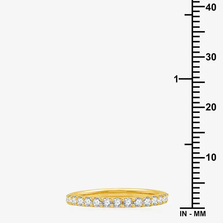 1/2 CT. T.W. Lab-Grown Diamond Wedding Band in 10K or 14K Gold.
