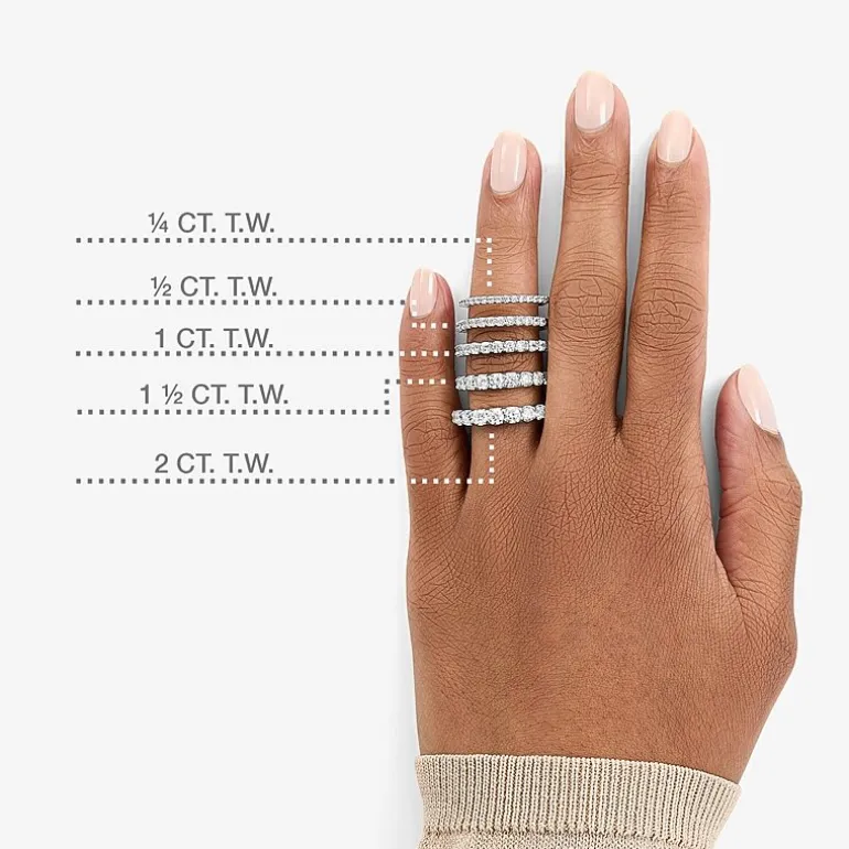 1/2 CT. T.W. Lab-Grown Diamond Wedding Band in 10K or 14K Gold.