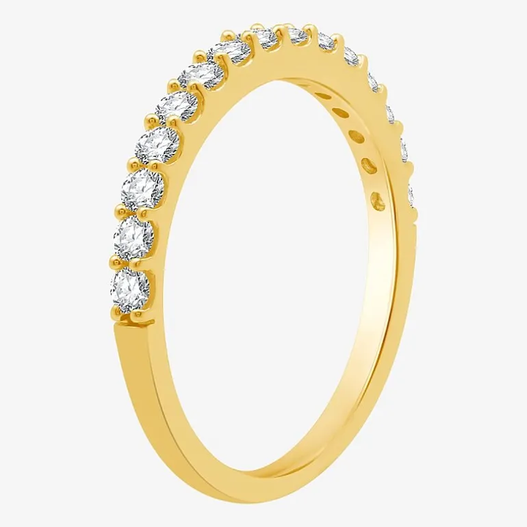 1/2 CT. T.W. Lab-Grown Diamond Wedding Band in 10K or 14K Gold.