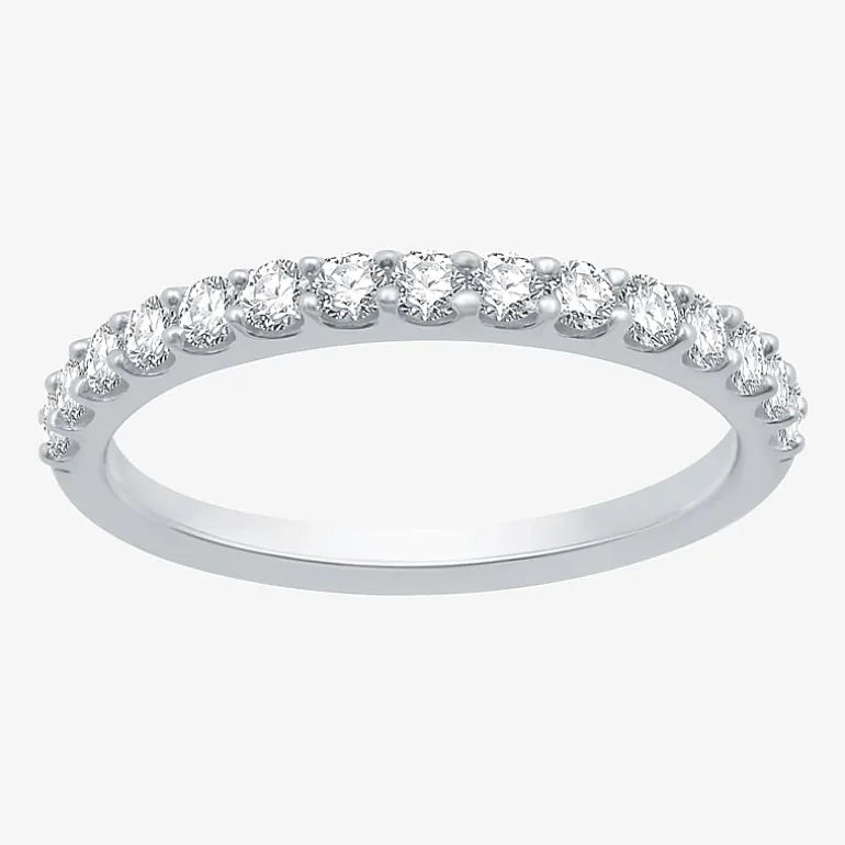 1/2 CT. T.W. Lab-Grown Diamond Wedding Band in 10K or 14K Gold.