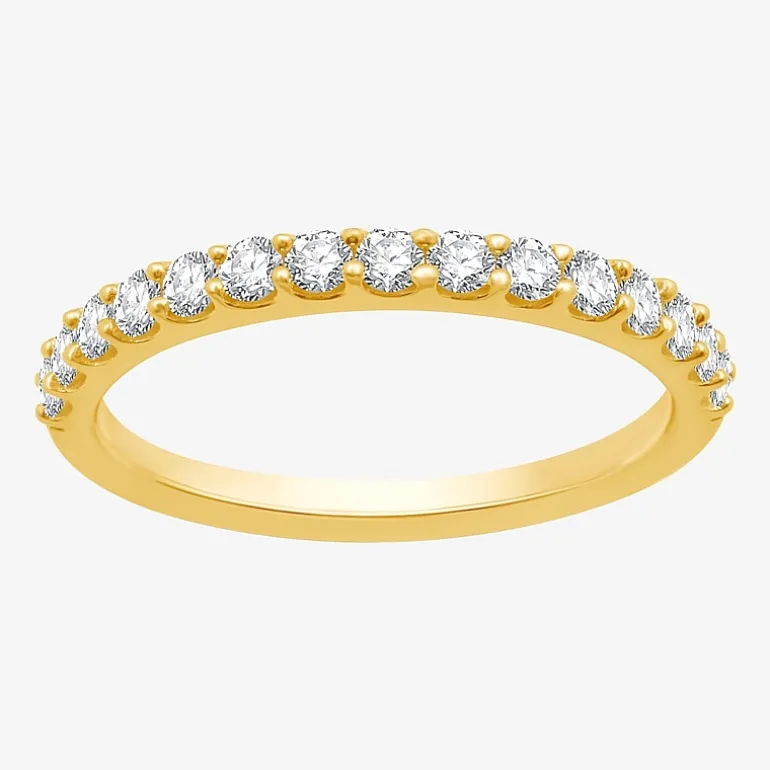 1/2 CT. T.W. Lab-Grown Diamond Wedding Band in 10K or 14K Gold.