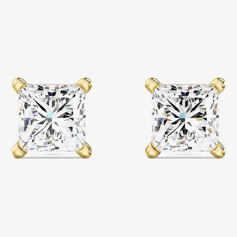 1 3/8 CT. T.W. Lab-Grown (G / Si1-Si2) Diamond Princess-cut Stud Earrings in 10K or 14K Gold