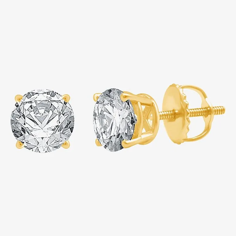 3 CT. T.W. Lab Grown White Diamond 14K Gold Round Jewelry Set