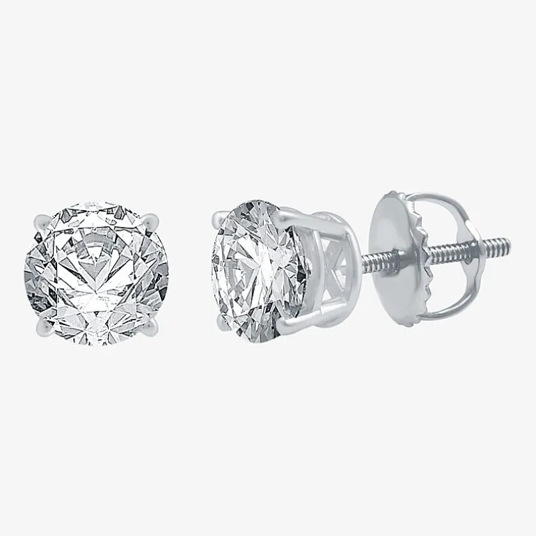 3 CT. T.W. Lab Grown White Diamond 14K Gold Round Jewelry Set