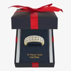 1 CT.T.W. Natural Diamond 14K Gold Anniversary Band