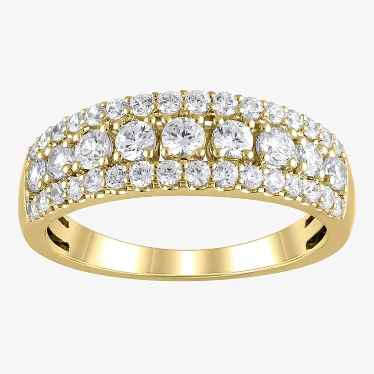 1 CT.T.W. Natural Diamond 14K Gold Anniversary Band