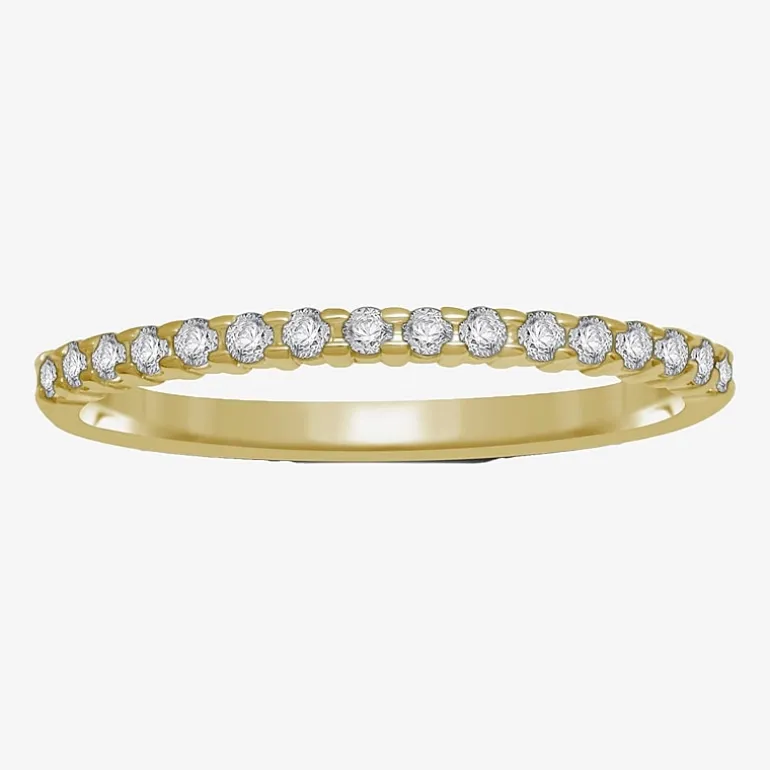 1/7 CT.T.W. Natural Diamond 10K or 14K Gold Band Ring