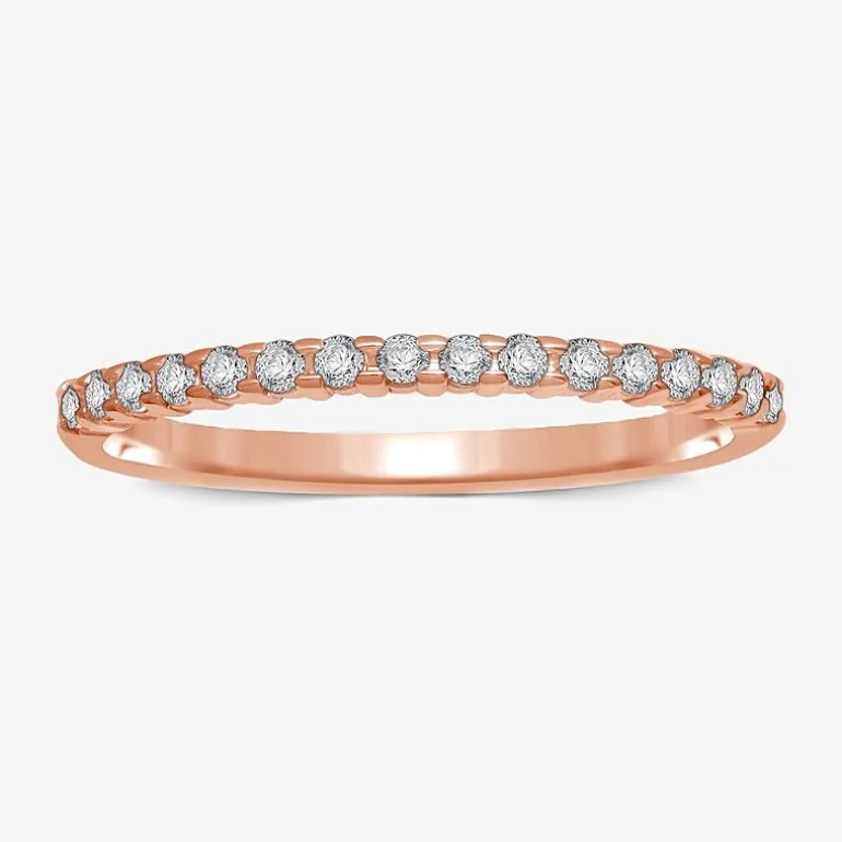 1/7 CT.T.W. Natural Diamond 10K or 14K Gold Band Ring