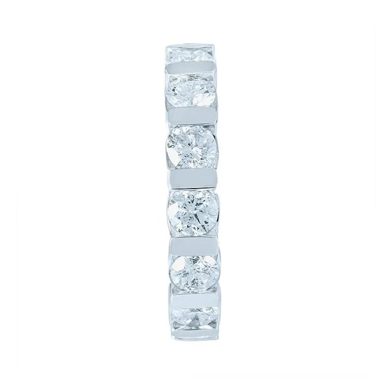 3 CT.T.W. Natural Diamond 14K White Gold Eternity Band