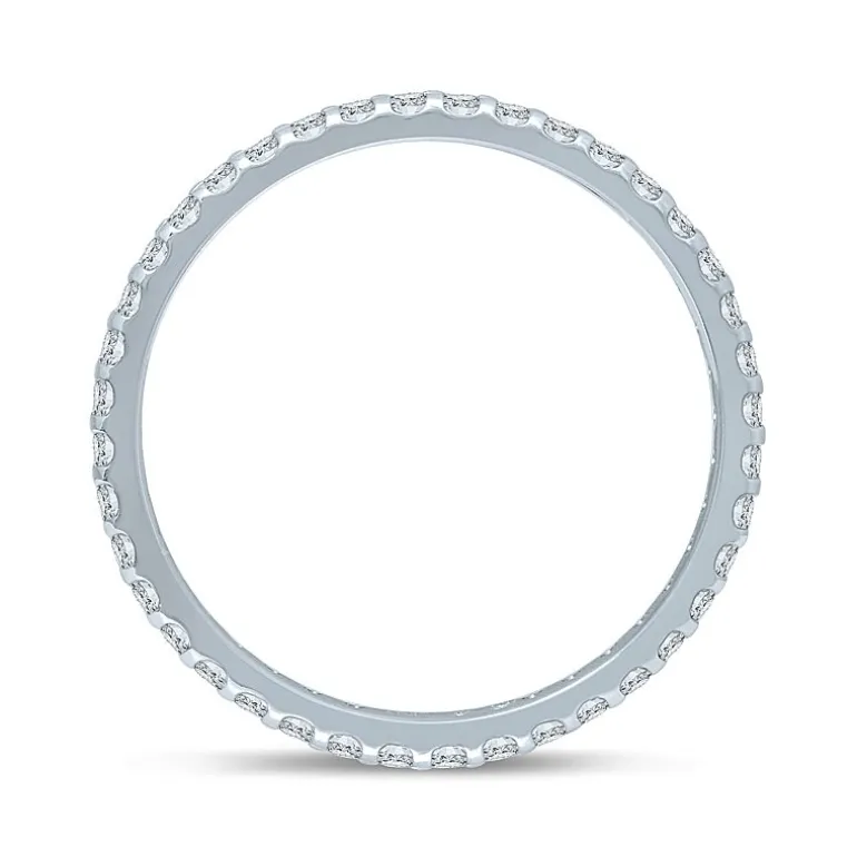 1/2 CT.T.W. Natural Diamond 14K White Gold Eternity Band