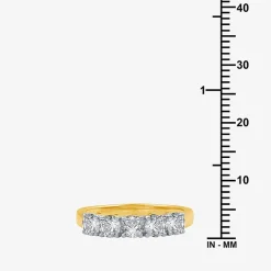 1 CT.T.W. Natural Diamond 10K Yellow Gold 5-Stone Wedding Band