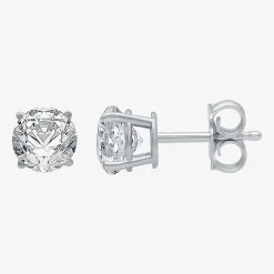 1 1/4 CT. T.W. Natural White Diamond 14K Gold 5.4mm Stud Earrings