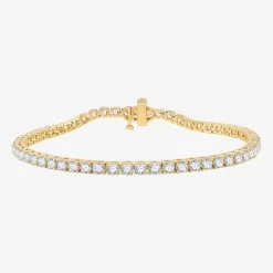 5 CT. T.W. Natural White Diamond 10K or 14K White or Yellow Gold 7.25 Inch Tennis Bracelet