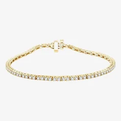 2 CT. T.W. Natural White Diamond 10K or 14K White or Yellow Gold 7.25 Inch Tennis Bracelet