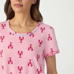 Cuddl Duds Womens Short Sleeve 2-pc. Pajama Set