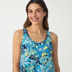 Cuddl Duds Womens Sleeveless Scoop Neck Chemise