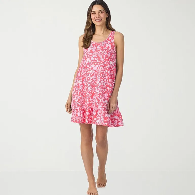 Cuddl Duds Womens Sleeveless Scoop Neck Chemise