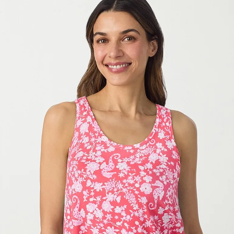 Cuddl Duds Womens Sleeveless Scoop Neck Chemise