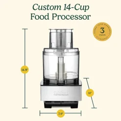 Cuisinart® DFP-14BCNY Custom 14™ 14-Cup Food Processor Brushed Metal Series