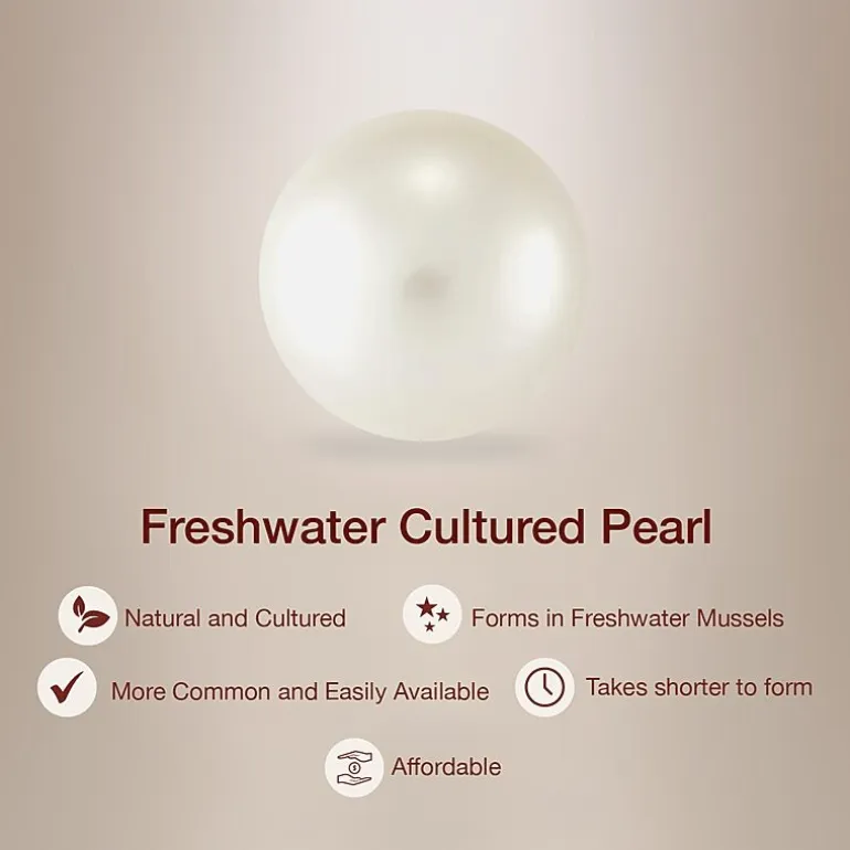 Cultured Freshwater Pearl Sterling Silver Round 2-pc. Jewelry Set
