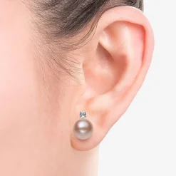 Cultured Freshwater Pearl Sterling Silver Round 2-pc. Jewelry Set