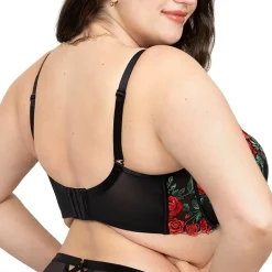 Curvy Couture Embroidery Unlined Balconette-1613