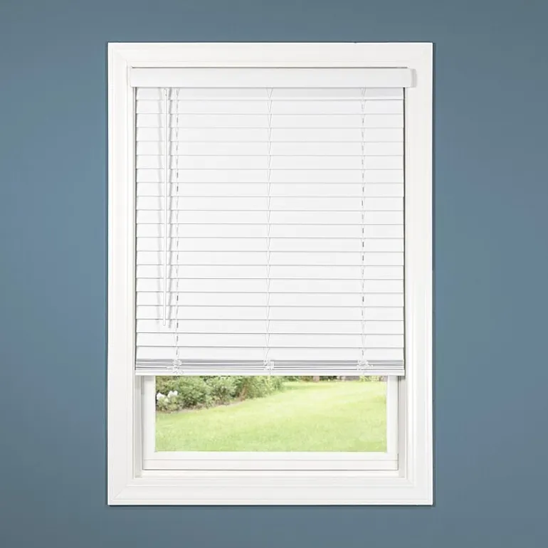 Cut-to-Width 2" Cordless Faux-Wood Blinds