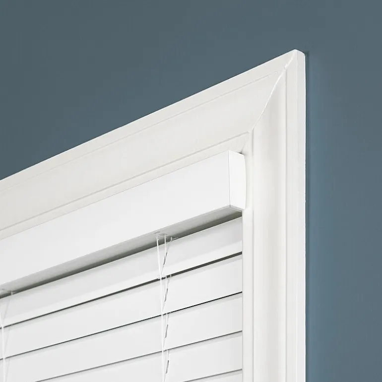Cut-to-Width 2" Cordless Faux-Wood Blinds