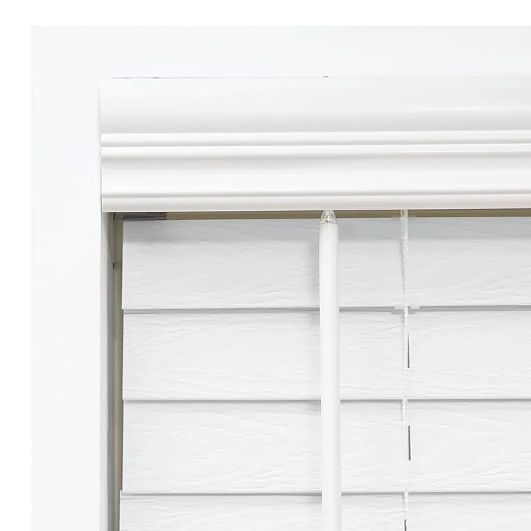 Cut-to-Width 2" Cordless Faux-Wood Blinds